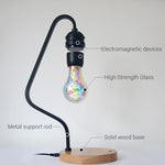 Magnetic Levitating Lamp + Wireless Charger for Phone - Plug Type: UK EU AU US