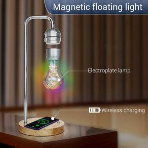 Magnetic Levitating Lamp + Wireless Charger for Phone - Plug Type: UK EU AU US