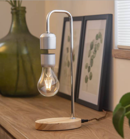 Magnetic Levitating Lamp + Wireless Charger for Phone - Plug Type: US