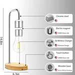 Magnetic Levitating Lamp + Wireless Charger for Phone - Plug Type: US
