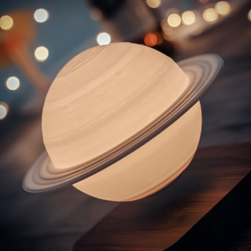 3D Magnetic Levitating Lamp - Saturn - Mars - Moon - Plug Type US EU